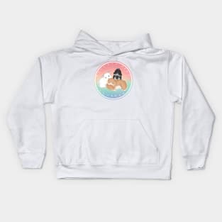 Bailey Sean Claude Pastel Color _ Bunniesmee Kids Hoodie